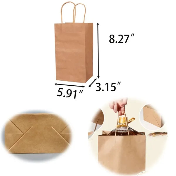 Eco-friendly Kraft Paper Gift Shopping Bag