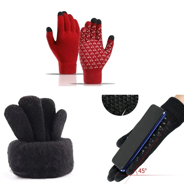 Touch Screen Cold Weather Thermal Warm Knit Glove