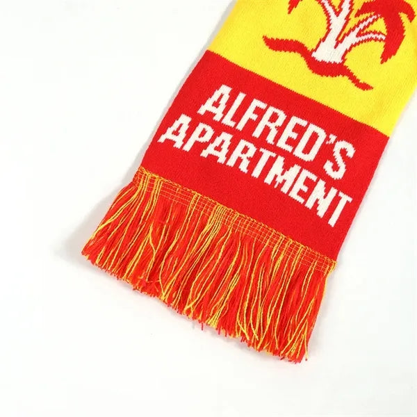Jacquard Knit Printed Scarf