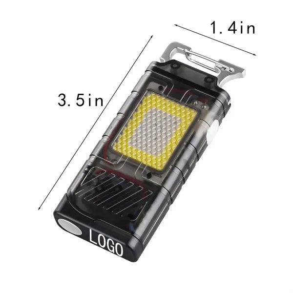Multi-Gear Waterproof Rechargeable Hook Flashlight