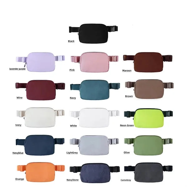 Eco-friendly Nylon Waist Pack Fanny Crossbody Bag