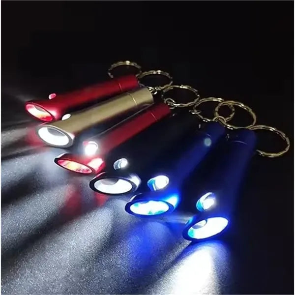 Bright Aluminum LED Flashlights Keychain For Travel