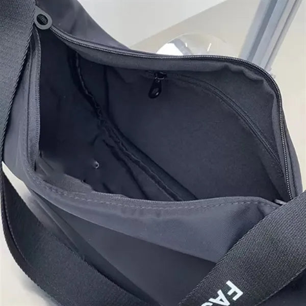 Wide Strap Large Capacity Nylon Crossbody Bag