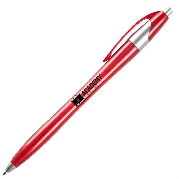 Plastic Retractable Ballpoint Pens w/ Easy Grip