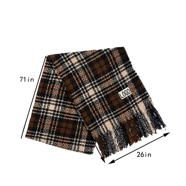 Winter Plush Padded Cold-Proof Warm Scarf Shawl