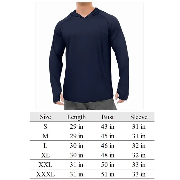 Men's Sun Protection Hoodie Shirt