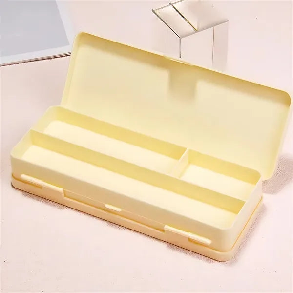 Plastic Frosted Pencil Case School Office Supplies