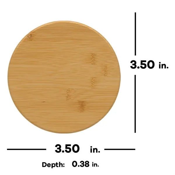 Round Bamboo Coaster