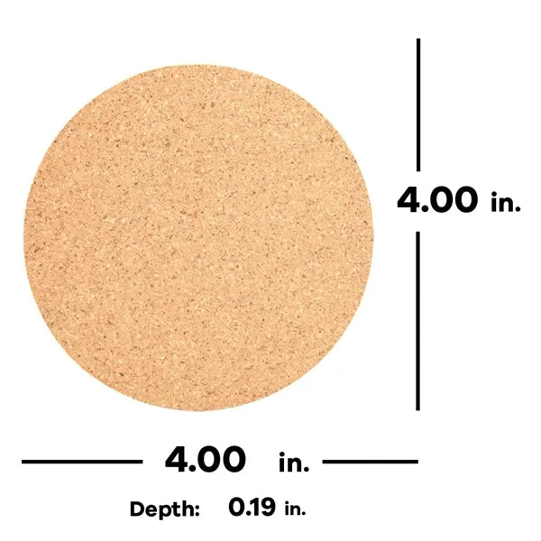 Round Cork Coaster