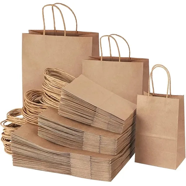 Natural Kraft Paper Shopper Brown Tote Bag