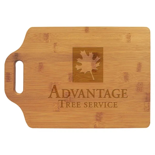 9" x 13" Bamboo Cutting Board w/ Handle