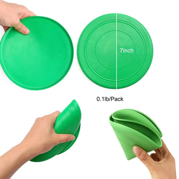 7.0" Outdoor Playing Silicone Flying Disc Toy