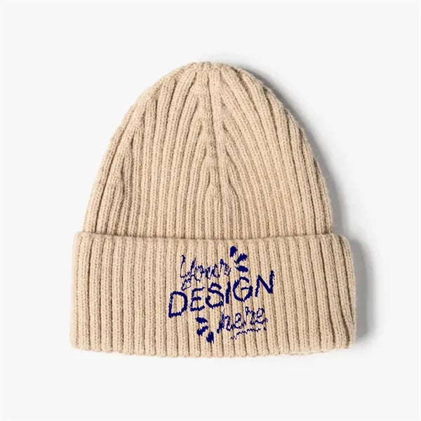 Unisex Cuffed Knitted Beanie