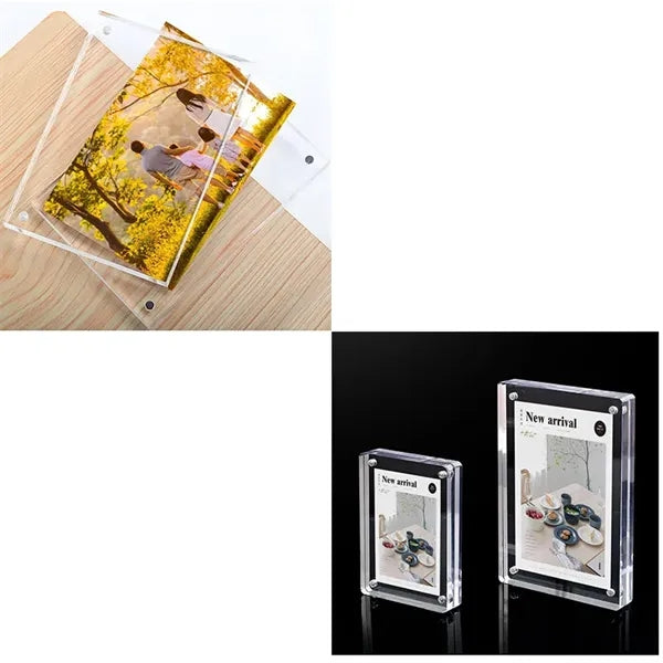 Clear Acrylic Magnetic Photo Frame 2"x6"