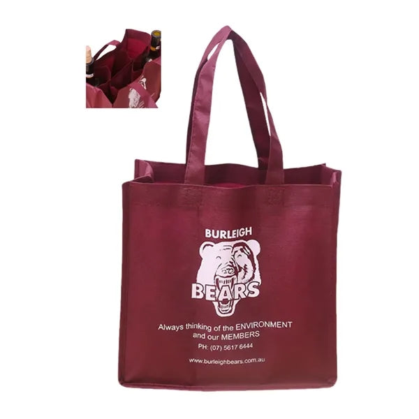 6 Compartments of Red Wine Non-woven Bags
