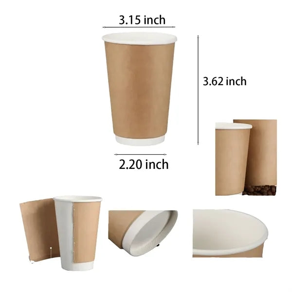 Disposable Double-layer Kraft Paper Cups