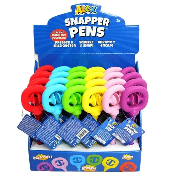 Fidget Snapperz Novelty Pens Stress Relief Toy