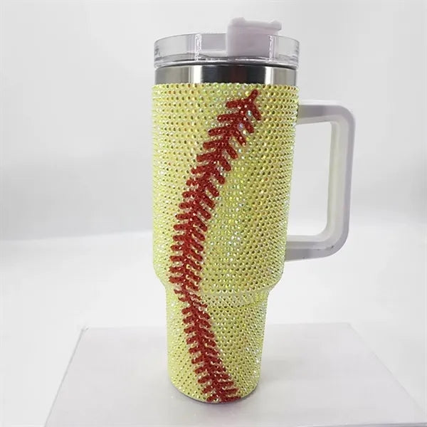 40oz Rhinestone Insulated Tumbler