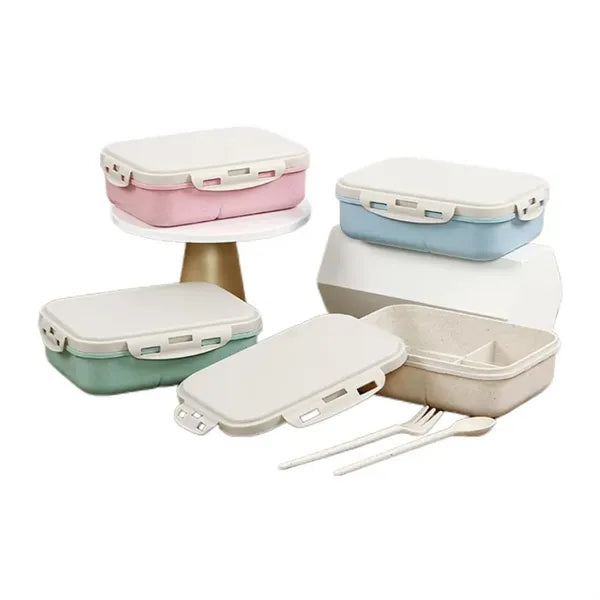 Wheat Straw Compartment Lunch Box