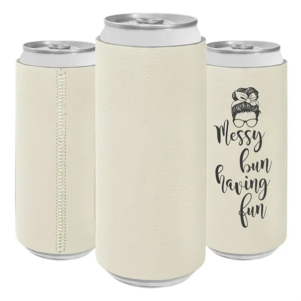 Slim Leatherette Beverage Holder