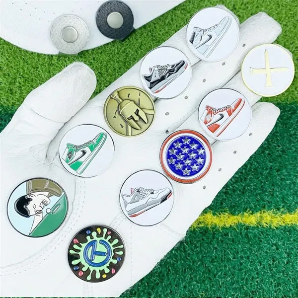 Golf Ball Markers with Hat Clips