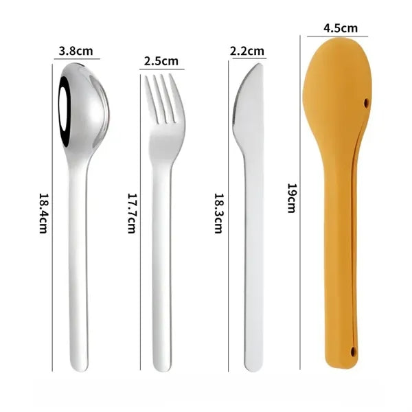 Portable Stainless Steel Knivesforks Spoons with Box