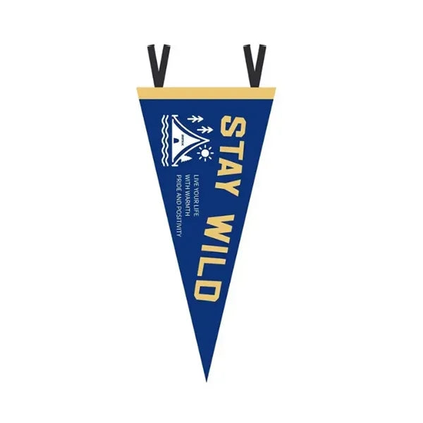 Full Color Felt Pennant Triangle Flags