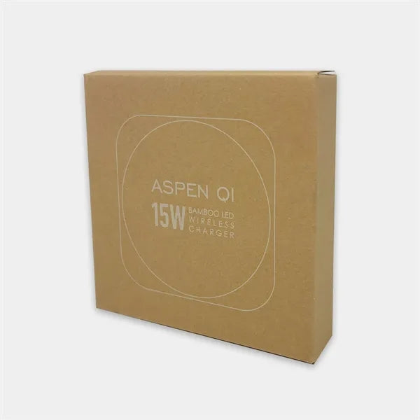 Aspen Qi - 15W Bamboo Eco Charger