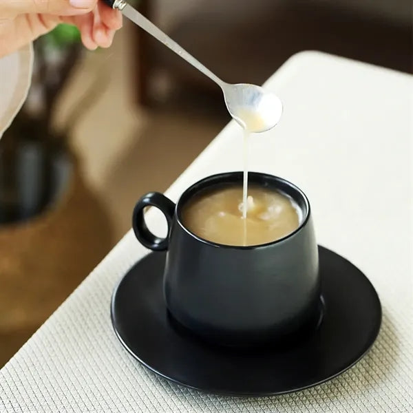 10oz Espresso Cup Set With Tray And Mixing Spoon