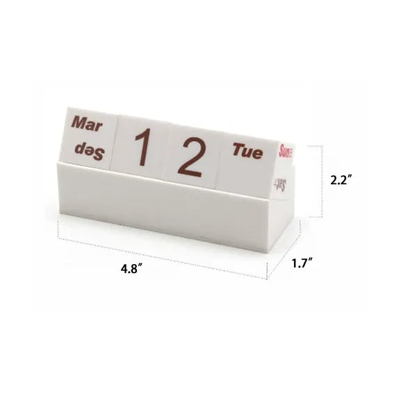 Cubes Perpetual Desk Calendar