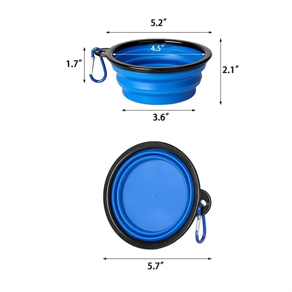 Pet Silicone Feeding Dish With Hook