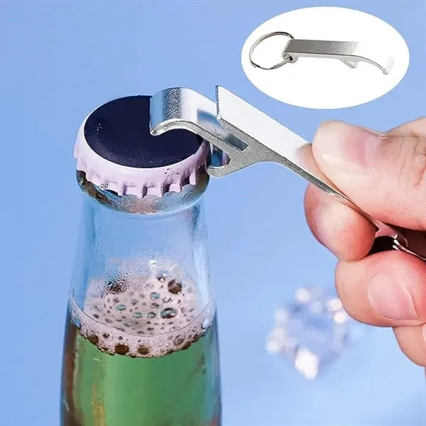 Aluminum Bottle Opener/Keychain - 2 1/2"x1/2"