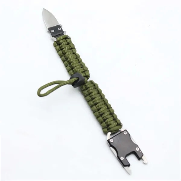 Multi Functional Steel Knife Buckle Bracelet