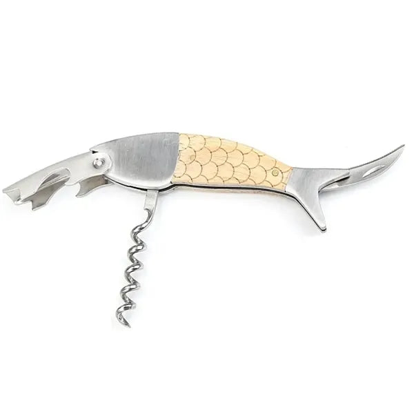 Fish Corkscrew Bottle Opener Manual Wine Key