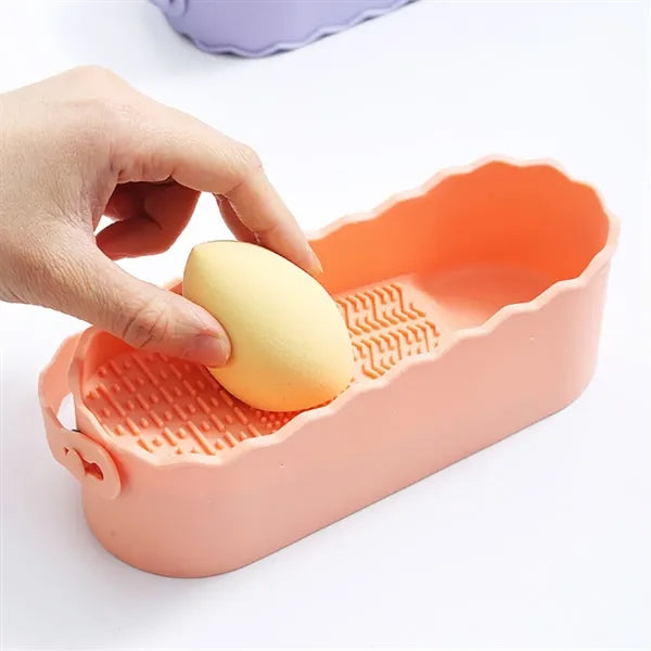 Makeup Brush Cleaner Tool Cleaning Storage Holder