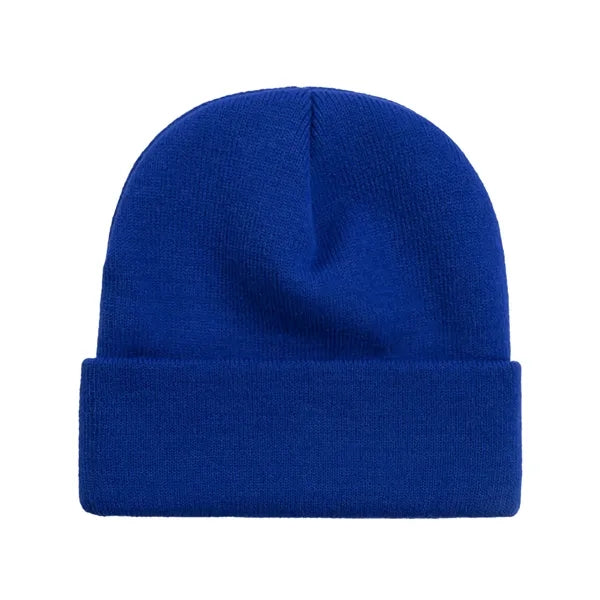 Knitted Beanie with Embroidery Patch