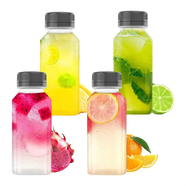 12oz Plastic Square Juice Bottles