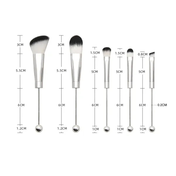 5 Pcs Eye Shadow Loose Powder Concealer Makeup Brush Set