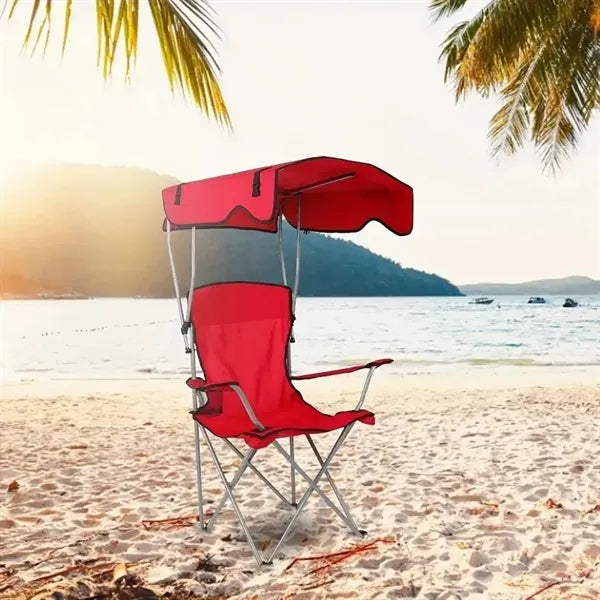 Foldable Beach Chair with Canopy
