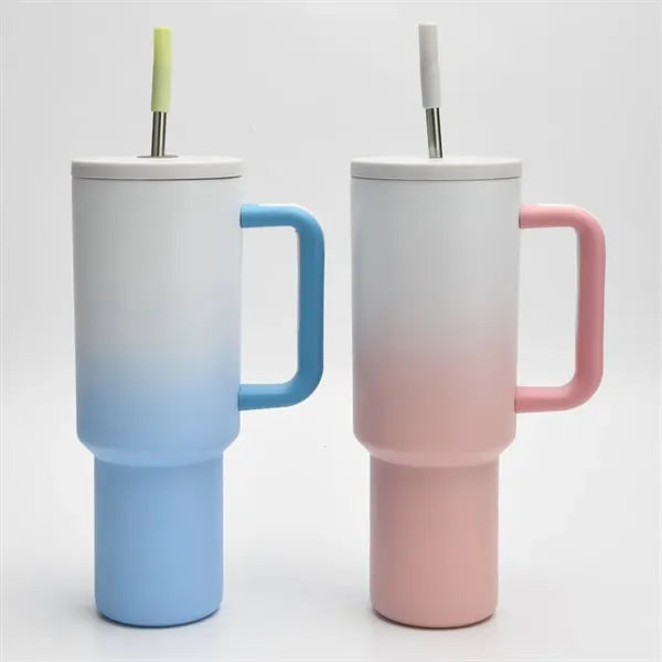 40oz Stainless Steel Tumbler with Handle