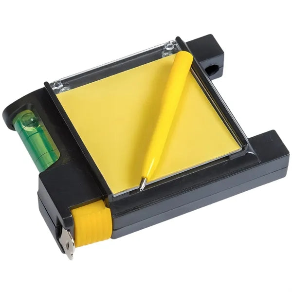 Steel Tape Measure with Spirit Level Note Memo Pad And Pen