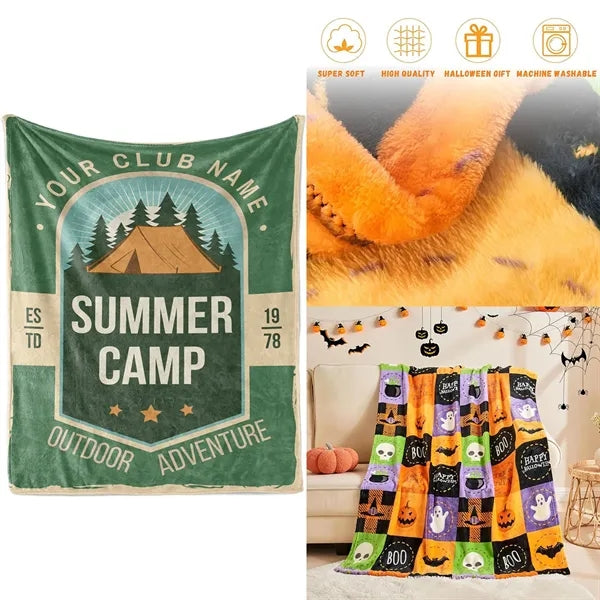 51" x 40" Soft Plush Flannel Sublimation Blanket