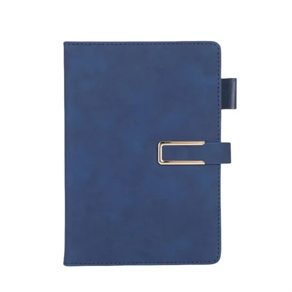 A5 PU Leather Notebook with Secure Magnetic Buckle