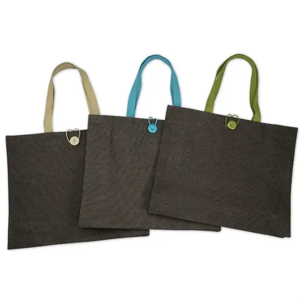 Jute Button Tote