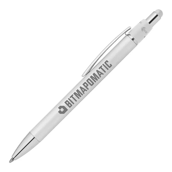 Orbit Spinner Chrome Metal Pen with Stylus
