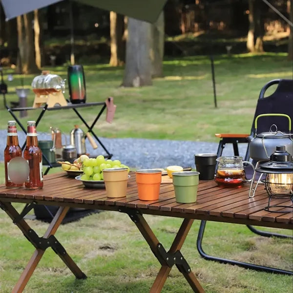 Practical portable outdoor camping stainless steel cup