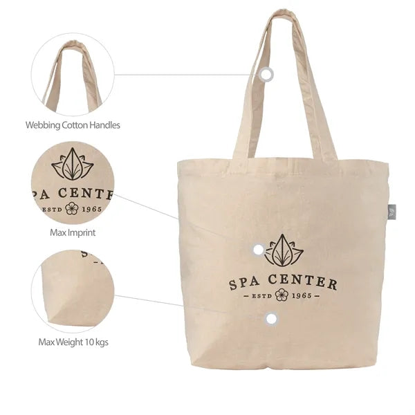Shopper Tote - Recycled Cotton Blend - Heat Transfer