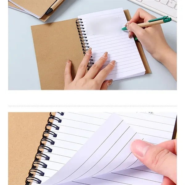 Portable multi-purpose 360-degree flip coil notebook