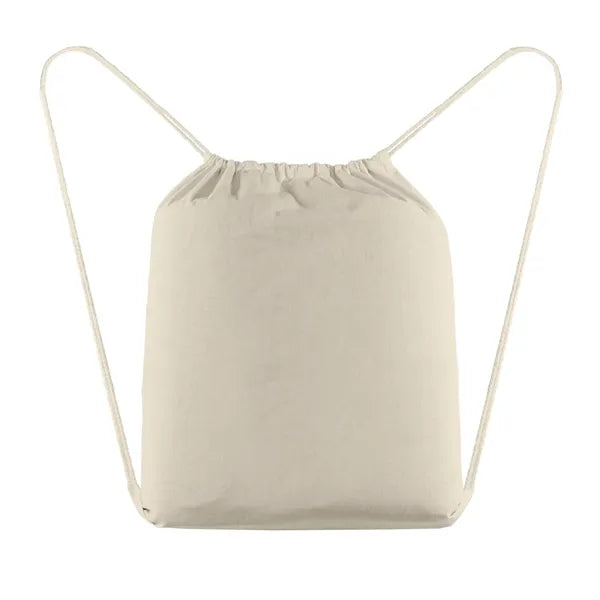 Java - 5 oz. Cotton Drawstring Backpack - Heat Transfer