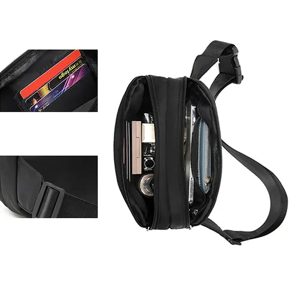 Cross Body Zipper Belt Bag